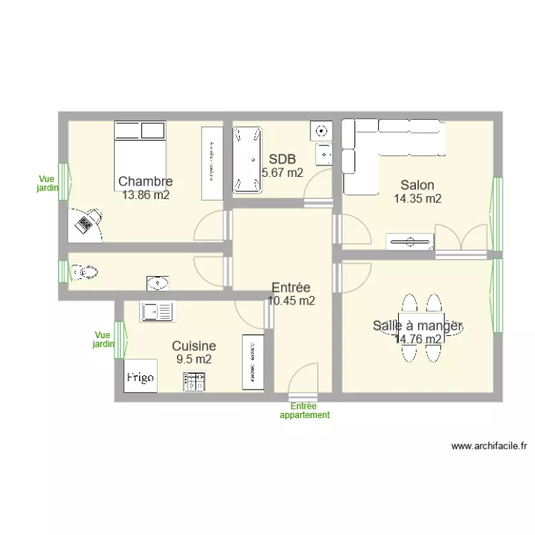 ROUSSEL 75m. Plan de ROUSSEL 75m. Plan de