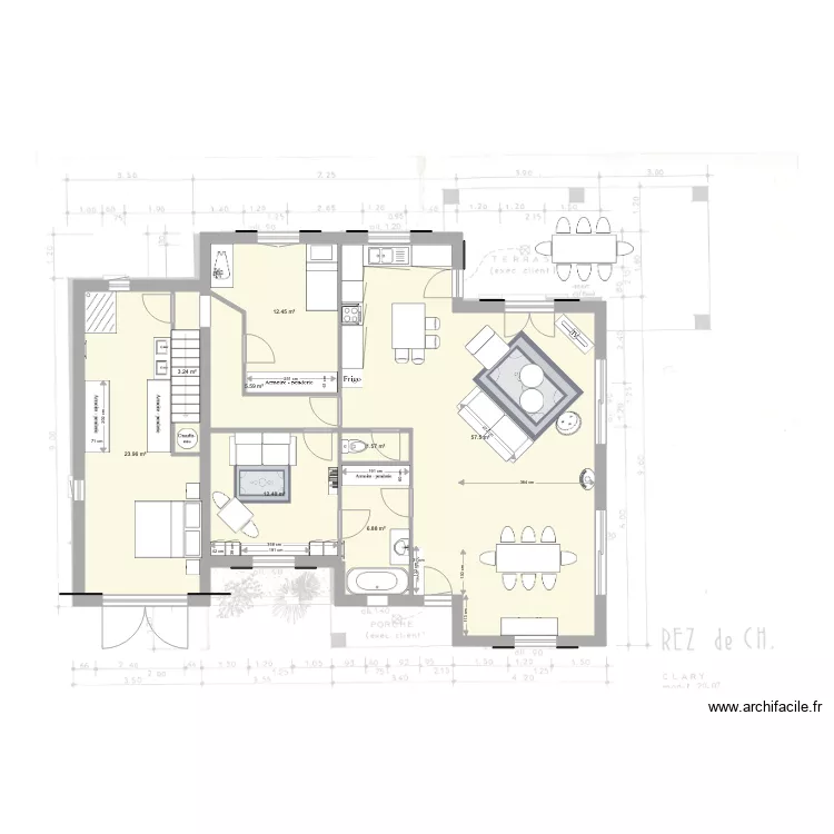Maison Venelles v62. Plan de 