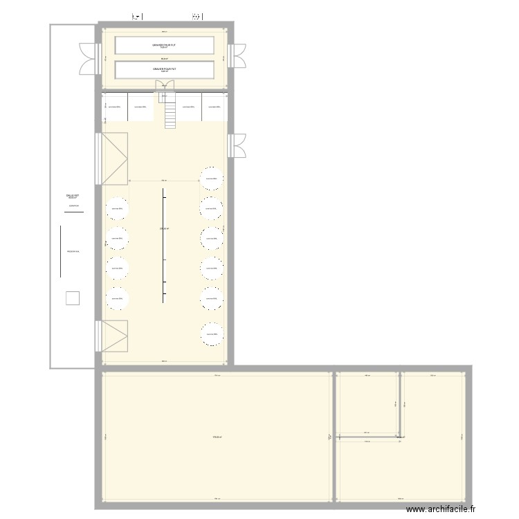 plan cave. Plan de 9 pièces et 686 m2