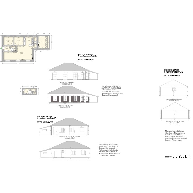 nadine prost. Plan de 7 pièces et 110 m2