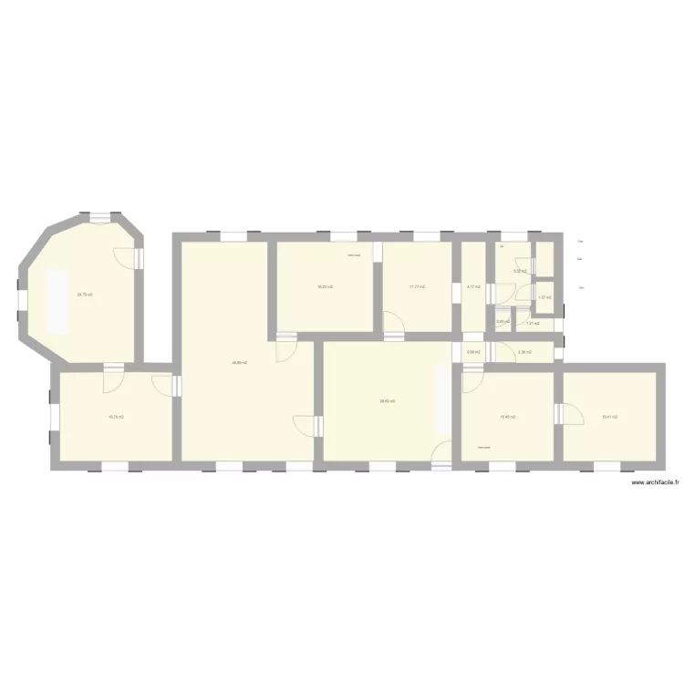 GlaMaisonRdC. Plan de 