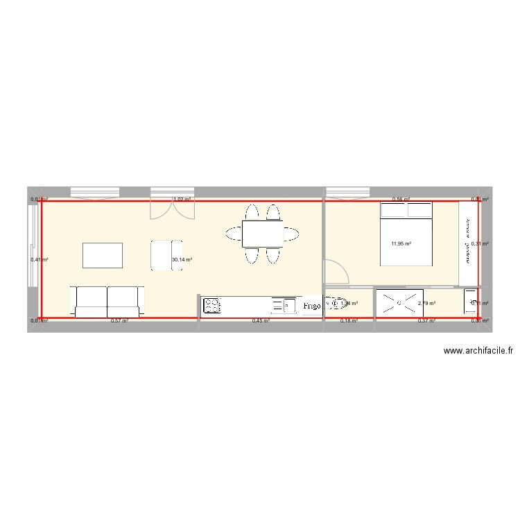 garage droit fourchambault. Plan de 17 pièces et 50 m2