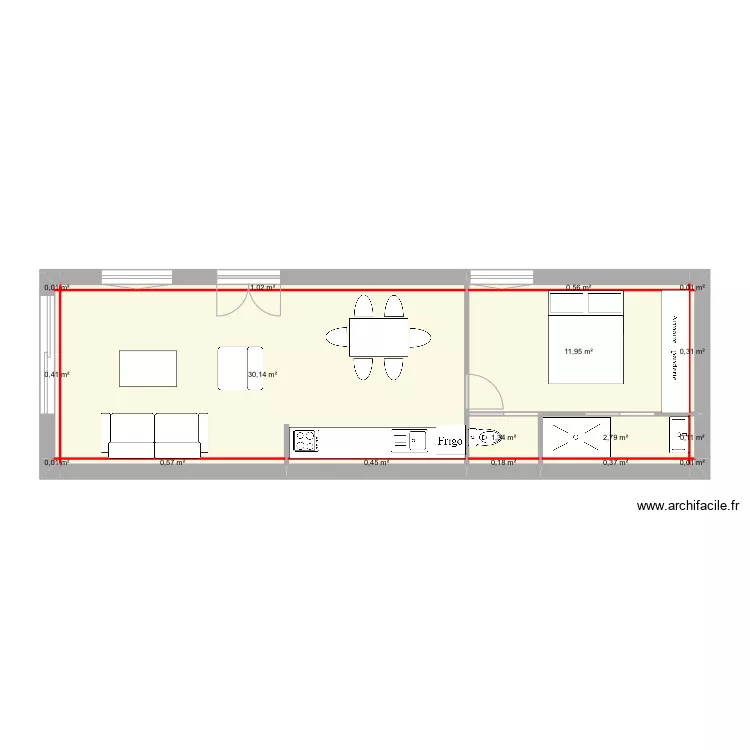 garage droit fourchambault. Plan de 