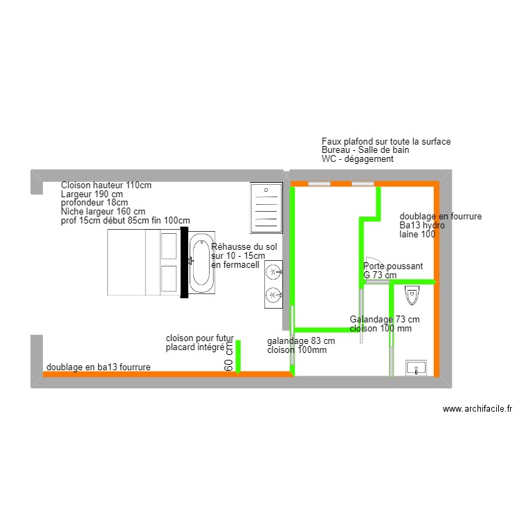 FLOCHON. Plan de 0 pièce et 0 m2