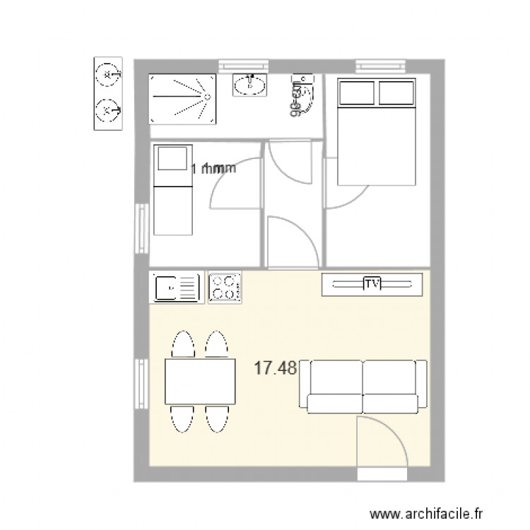 plan appartement 35m2