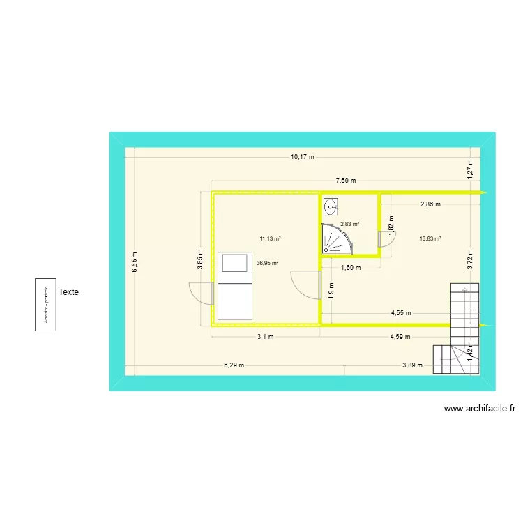 amandine &eacute;tage. Plan de 