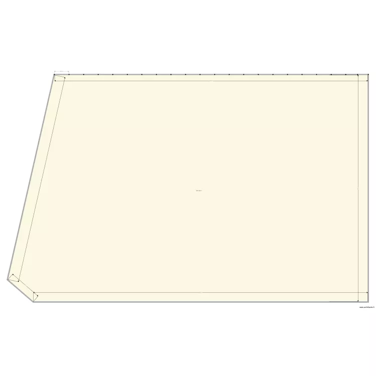 Terrain cloture. Plan de 