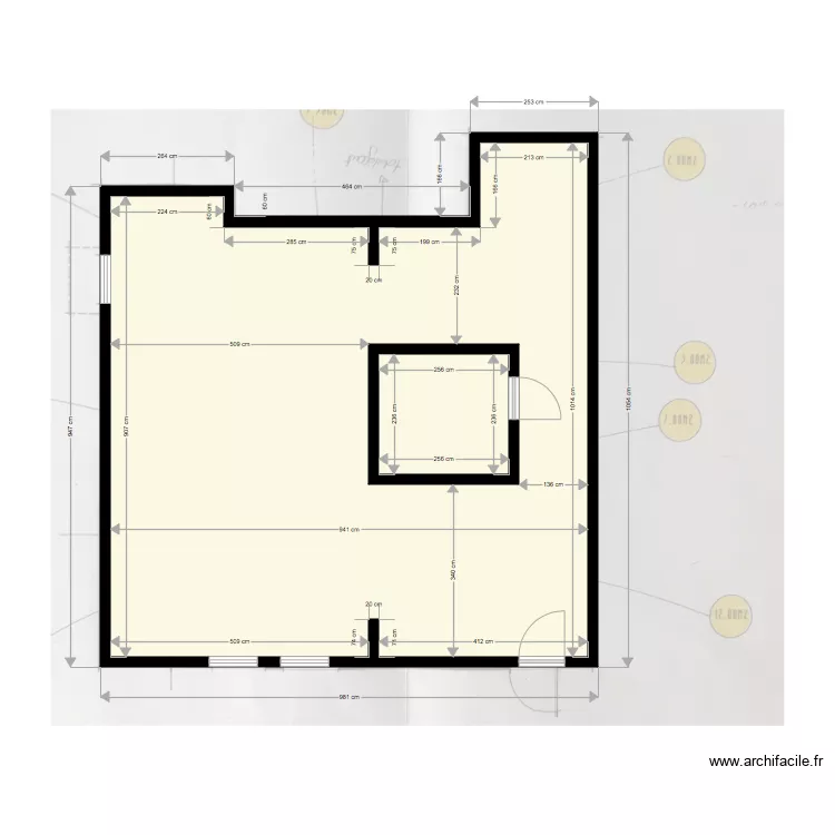 KAUFFMANN EXISTANT. Plan de 