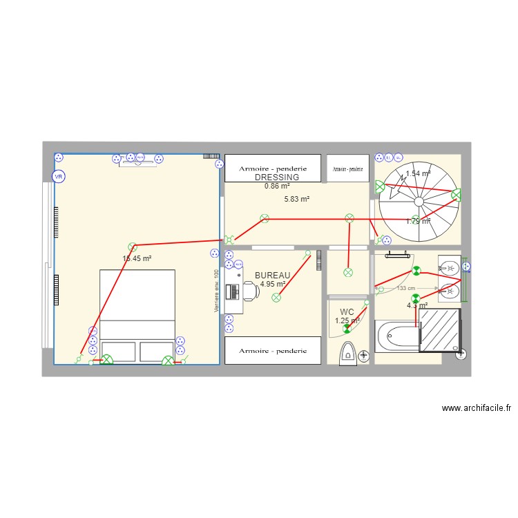 Niveau Entresol   Plan electrique 3. Plan de 0 pièce et 0 m2