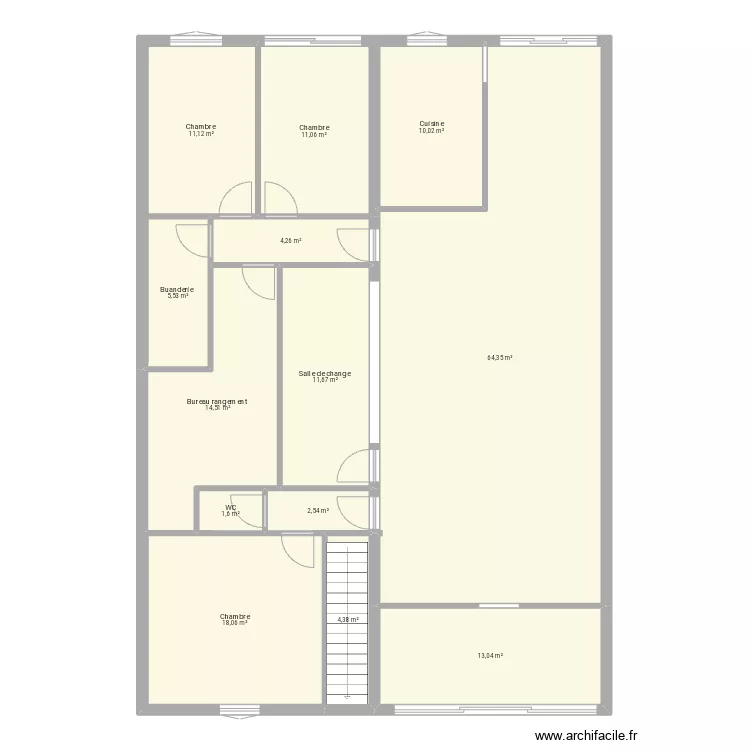 Mam avec &eacute;tage . Plan de 