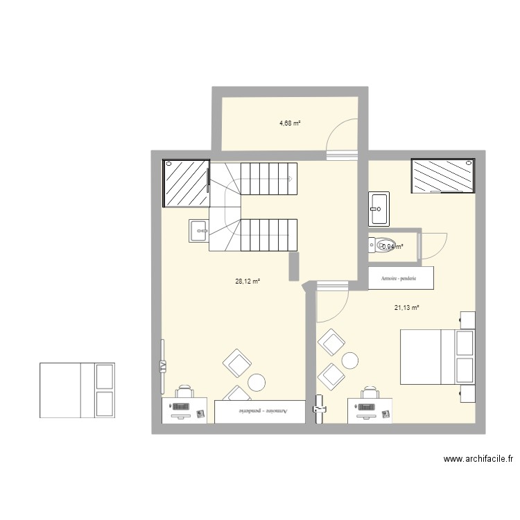 ETAGE 1. Plan de 0 pièce et 0 m2