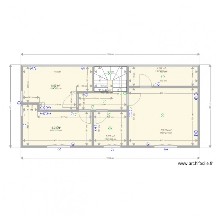 BEVIERE ETAGE. Plan de 0 pièce et 0 m2