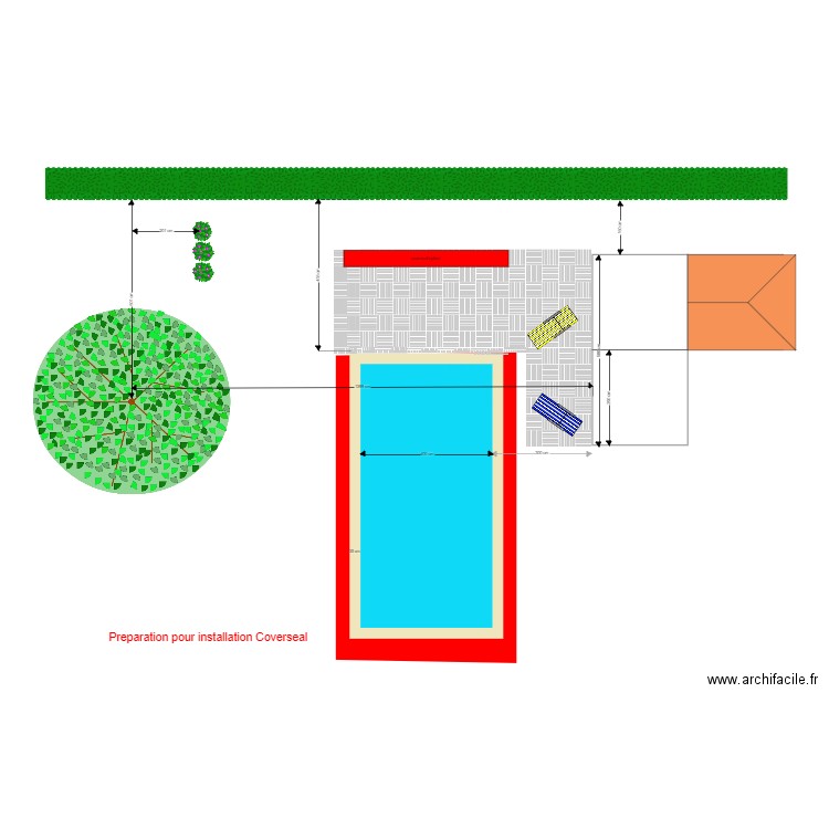 piscine 3. Plan de 0 pièce et 0 m2