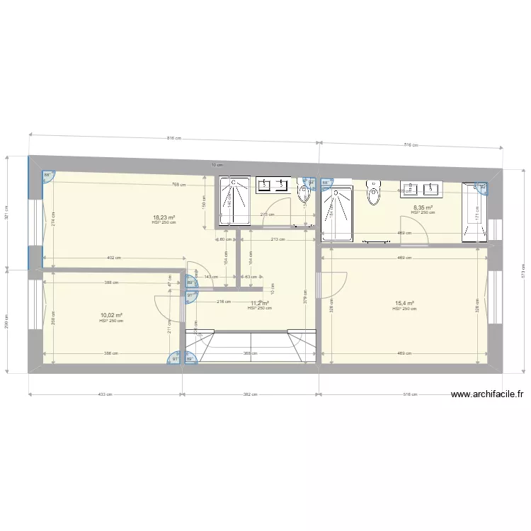 maison B pour villas 2 ottignies . Plan de 