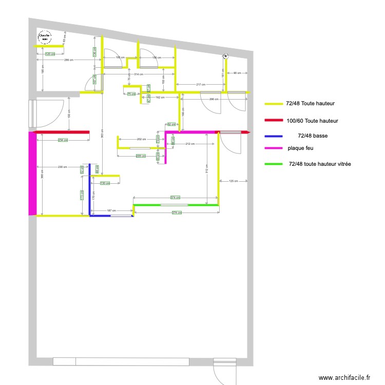  BOLLENE V9placo. Plan de 0 pièce et 0 m2