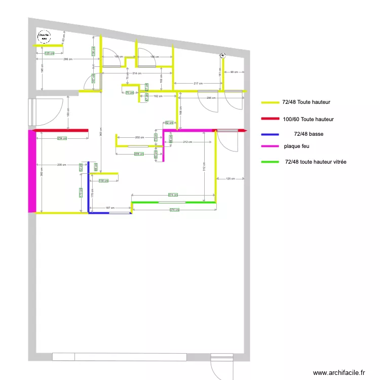  BOLLENE V9placo. Plan de 