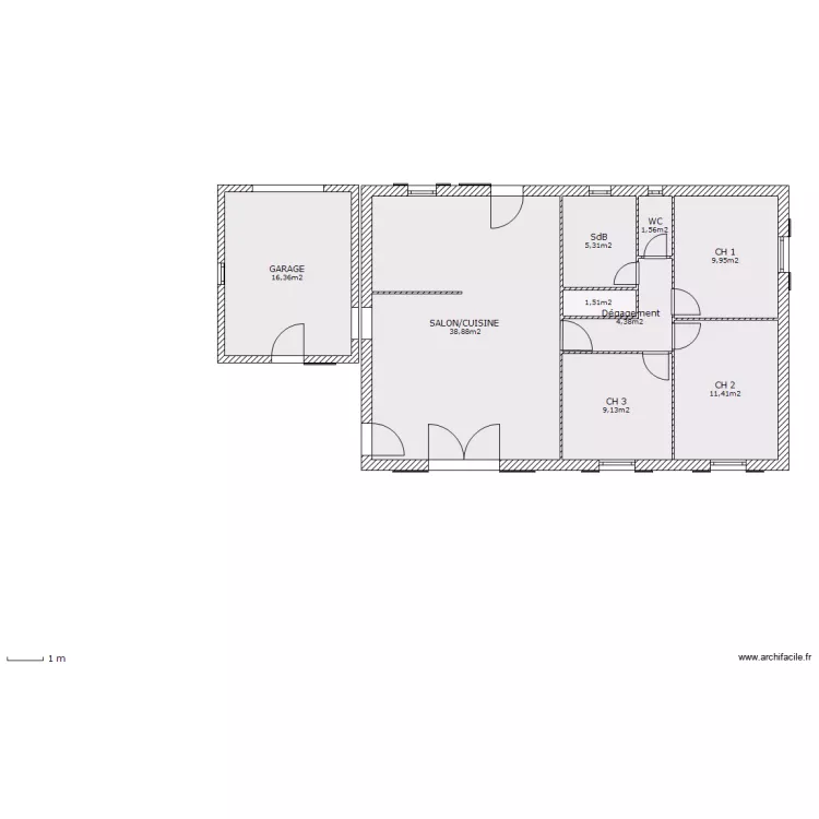 maison ampus 82 m2 garage3. Plan de maison ampus 82 m2 garage3. Plan de