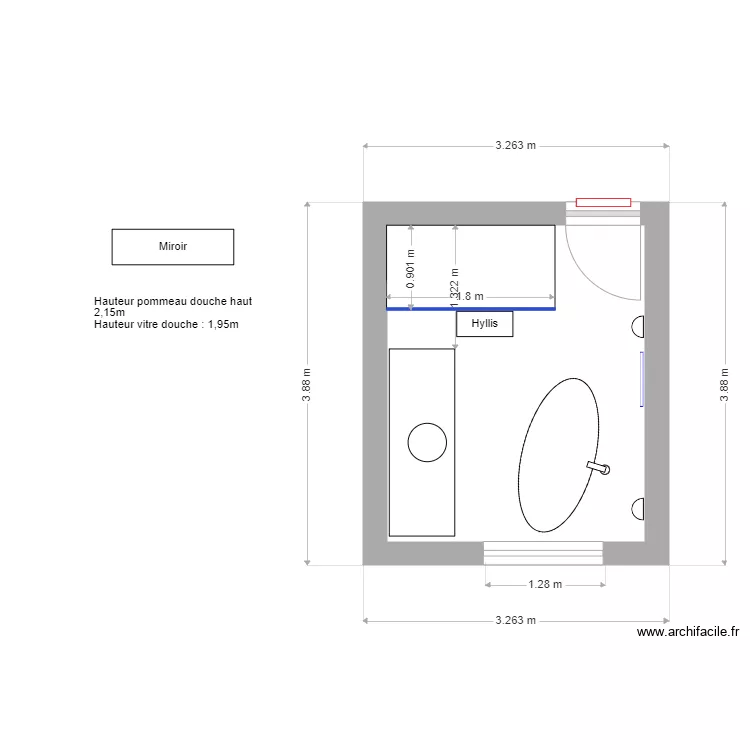 Salle de bains 6. Plan de Salle de bains 6. Plan de