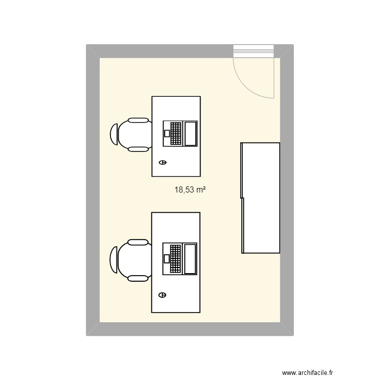 Bureau facturation. Plan de 0 pièce et 0 m2