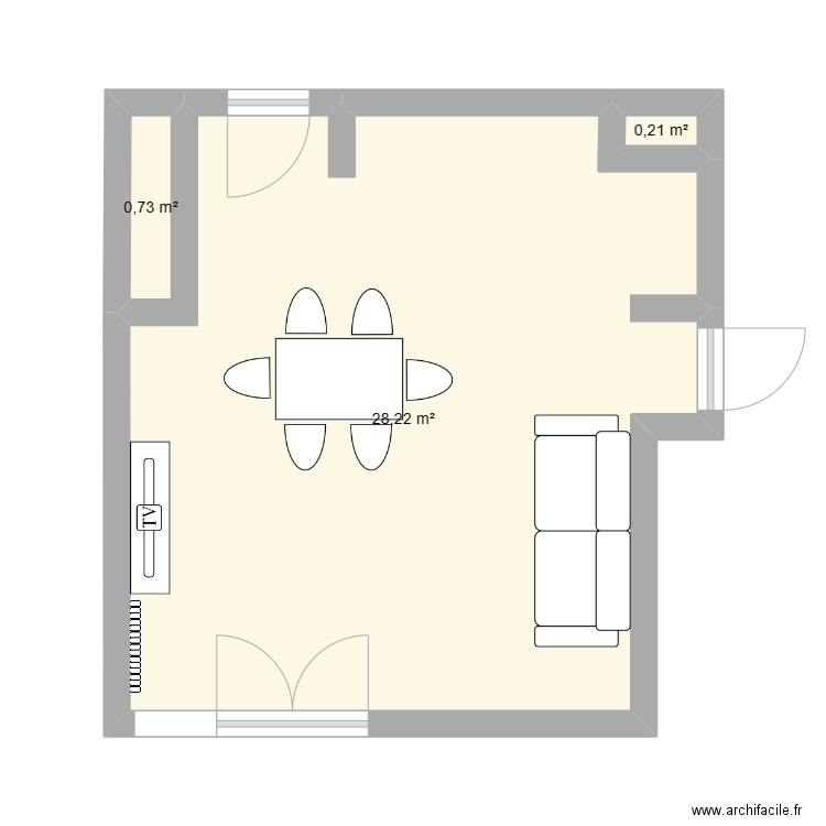 Salon 1. Plan de 0 pièce et 0 m2