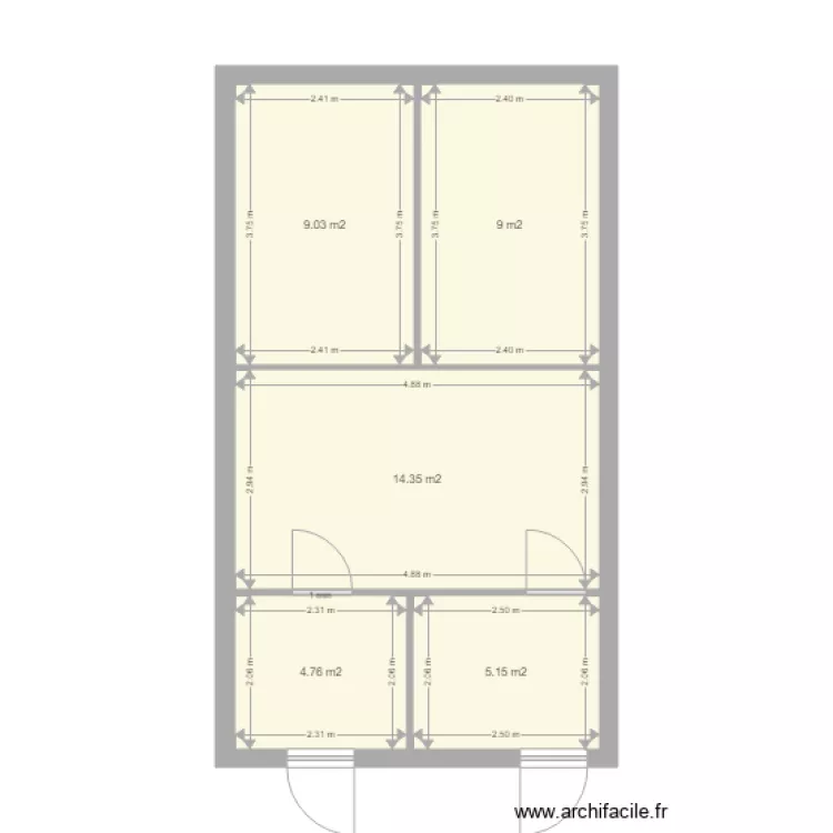 salle espion. Plan de 