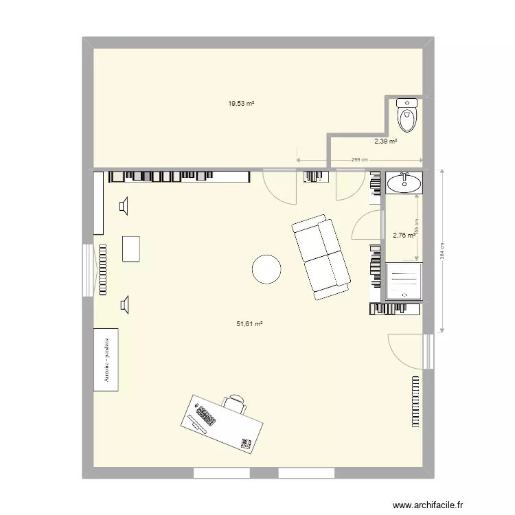sdb haut v4. Plan de 
