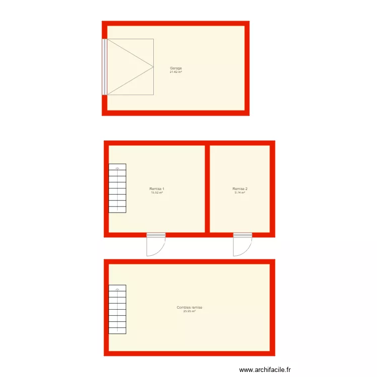 BI 4313 annexes non c&ocirc;t&eacute;s. Plan de 
