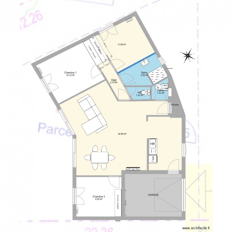 maison  V. Plan de 0 pièce et 0 m2