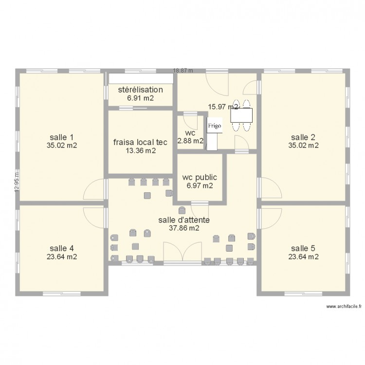 cabinet paramédical. Plan de 0 pièce et 0 m2