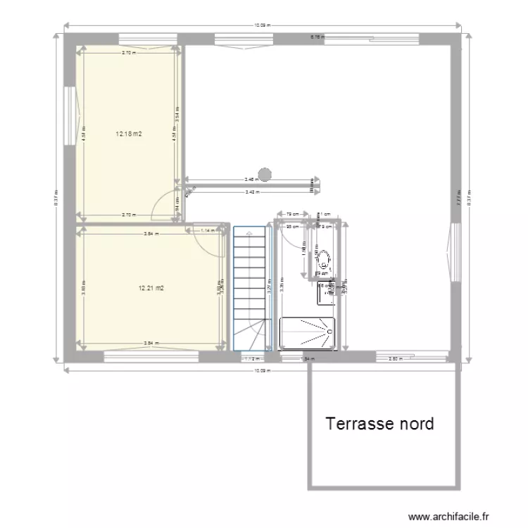 plan &eacute;tage 1. Plan de 
