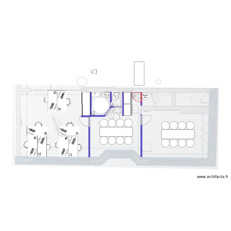 bureau V1. Plan de 0 pièce et 0 m2