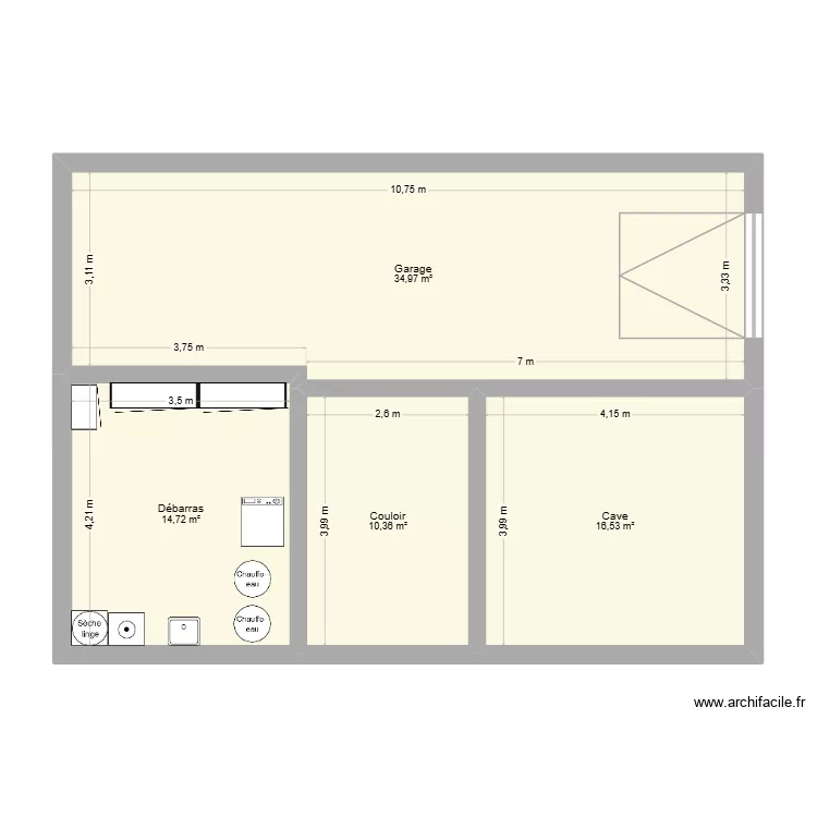 maison Hirtzbach apr&egrave;s. Plan de 13  et 230 m²