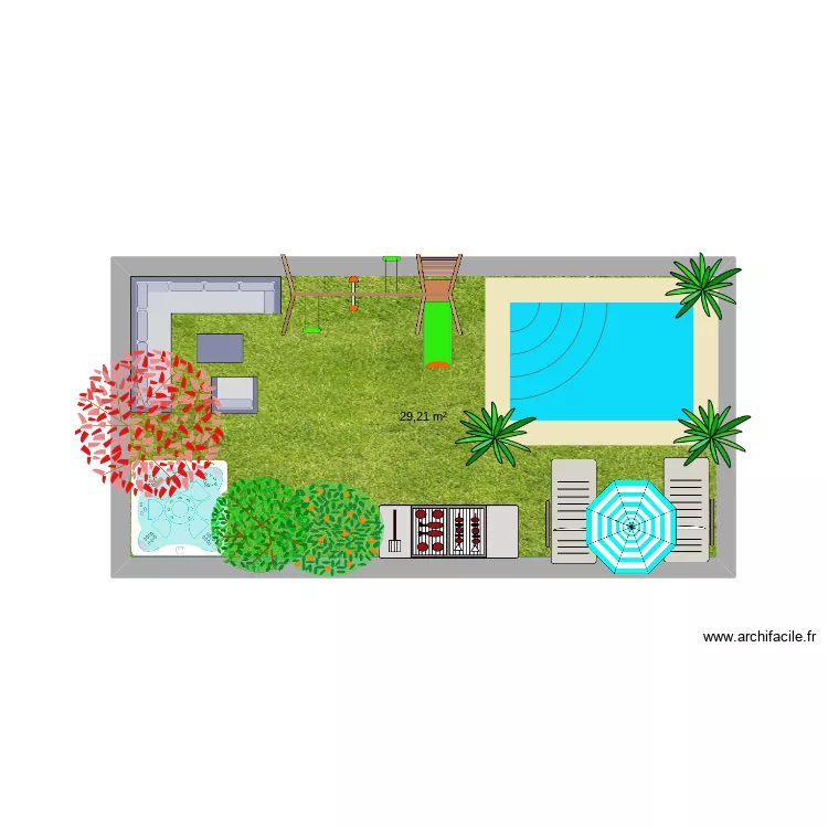 jardin. Plan de 