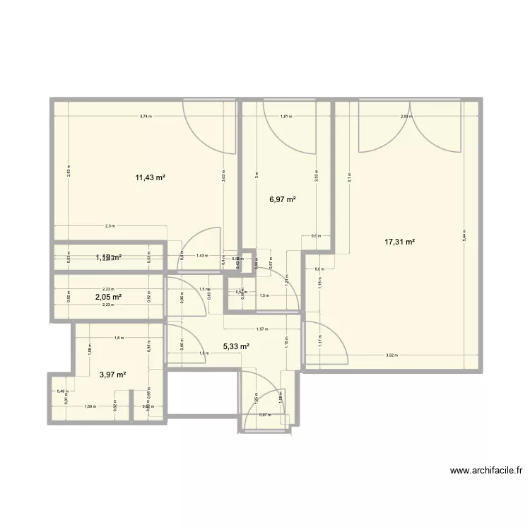 Planapprox. Plan de 7 et 48 m² Planapprox. Plan de 7 et 48 m²