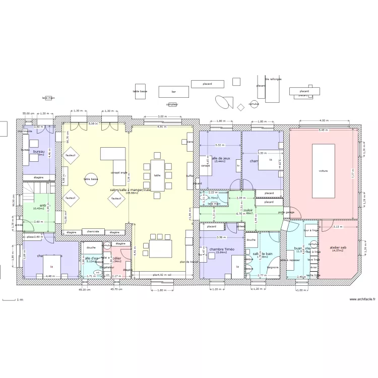 tres grd changement. Plan de 