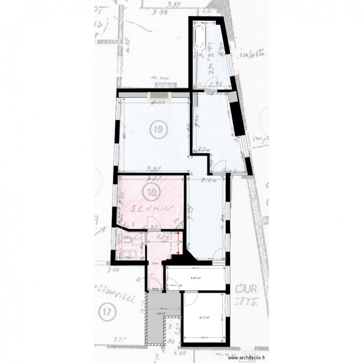 plan existant froissart E et A 2. Plan de 0 pièce et 0 m2