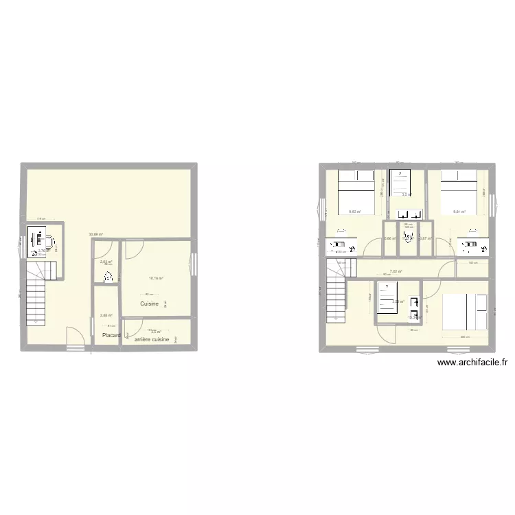 maison 3. Plan de 