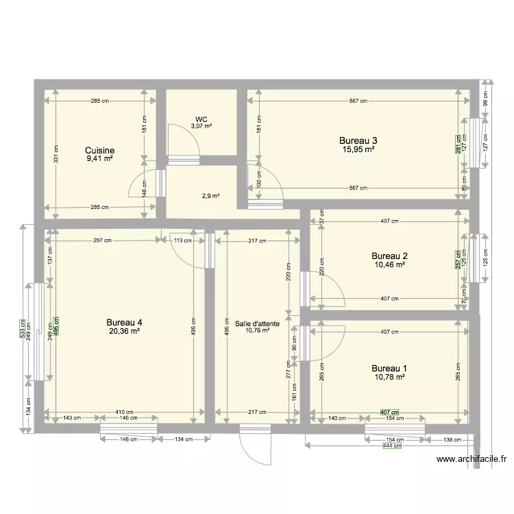 murs pro finaux. Plan de 