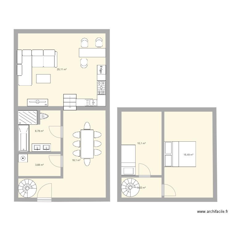 test. Plan de 0 pièce et 0 m2