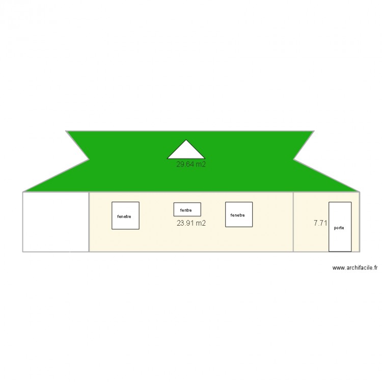 vue de coté GAUCHE. Plan de 0 pièce et 0 m2