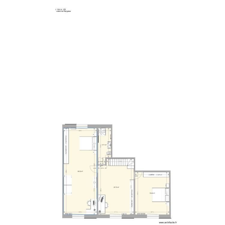 etage final pour florence. Plan de 0 pièce et 0 m2
