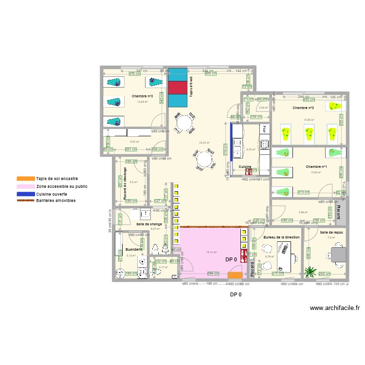 MAM LES PETITS PAS DE LA ROSE après travaux vue ERP. Plan de 0 pièce et 0 m2 MAM LES PETITS PAS DE LA ROSE après travaux vue ERP. Plan de 0 pièce et 0 m2