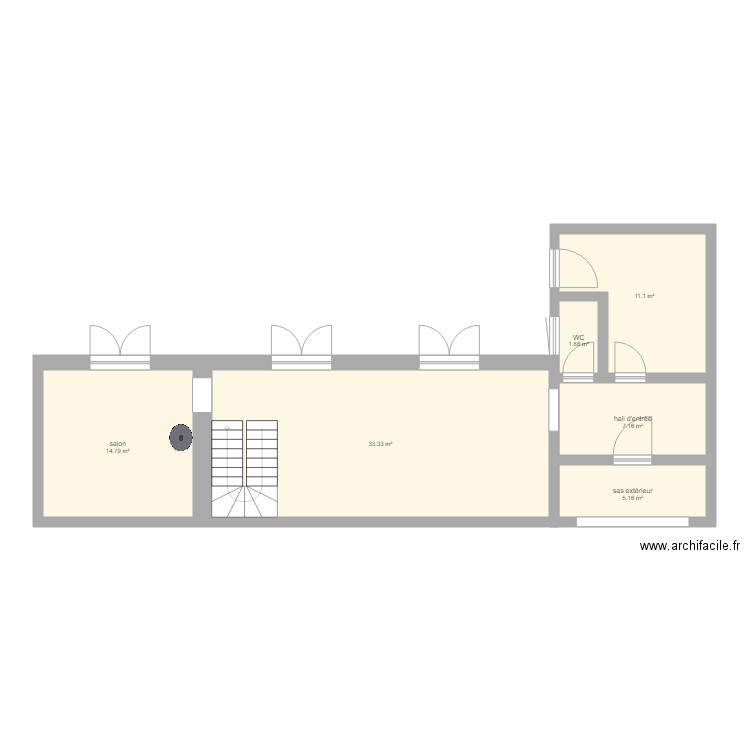 Schaltin gite 4 ch 3 sdb rez V1. Plan de 0 pièce et 0 m2