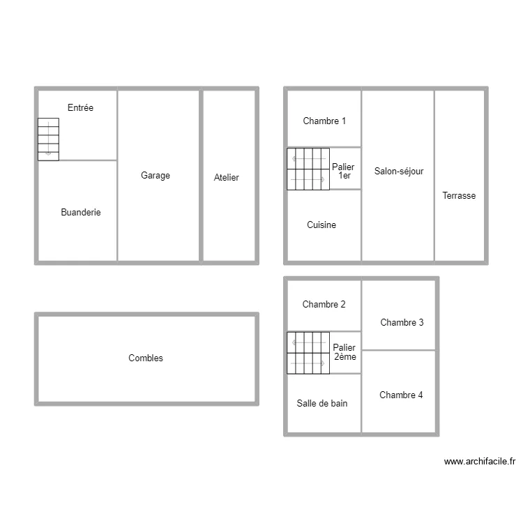 QUIMPER FER. Plan de 