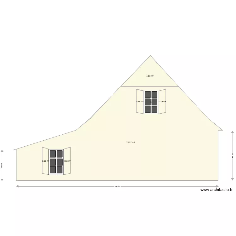 Fa&ccedil;ade nord 2. Plan de 