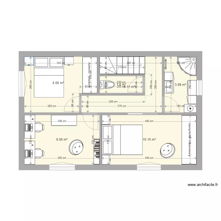 Maison N1. Plan de 
