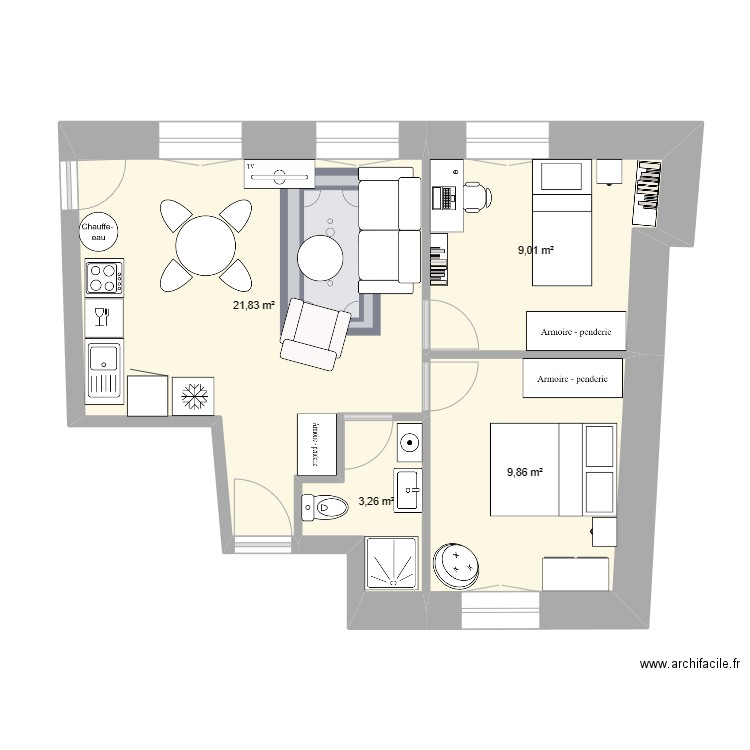 6Tunnel3. Plan de 0 pièce et 0 m2