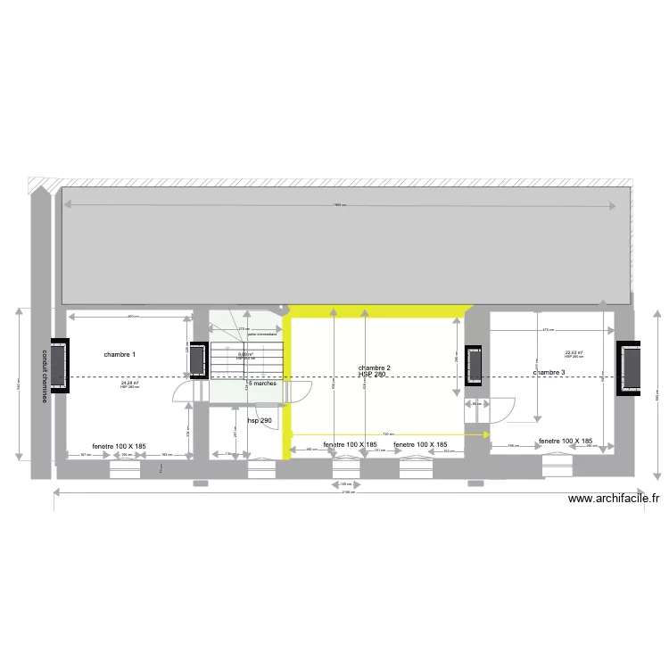 etage A. Plan de 