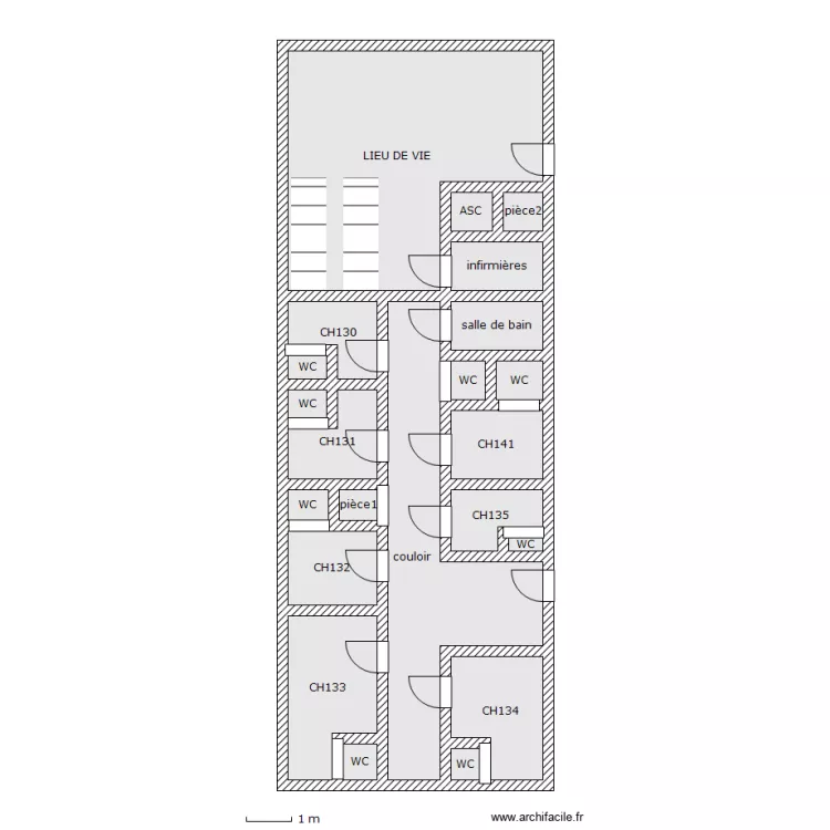 BAT E 1ER VARENNES. Plan de 