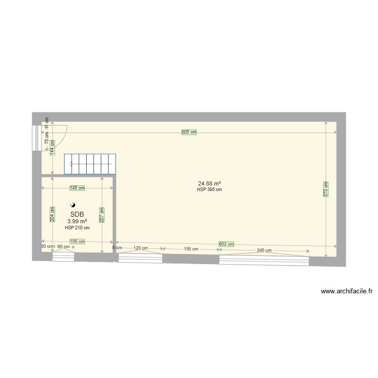 Loge version1. Plan de 0 pièce et 0 m2